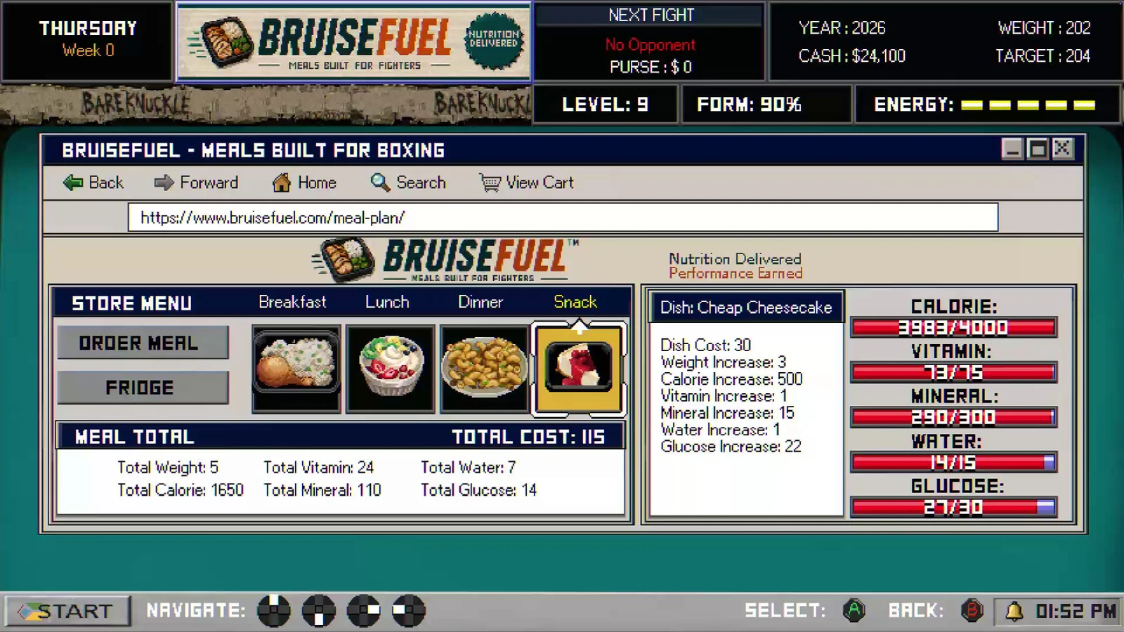 Bruisers 2D Boxing demo — in-game screenshot